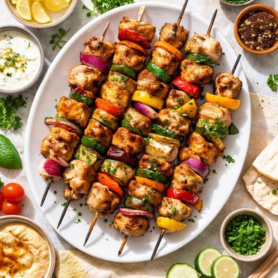 Temporary representative photo of chicken kebab
