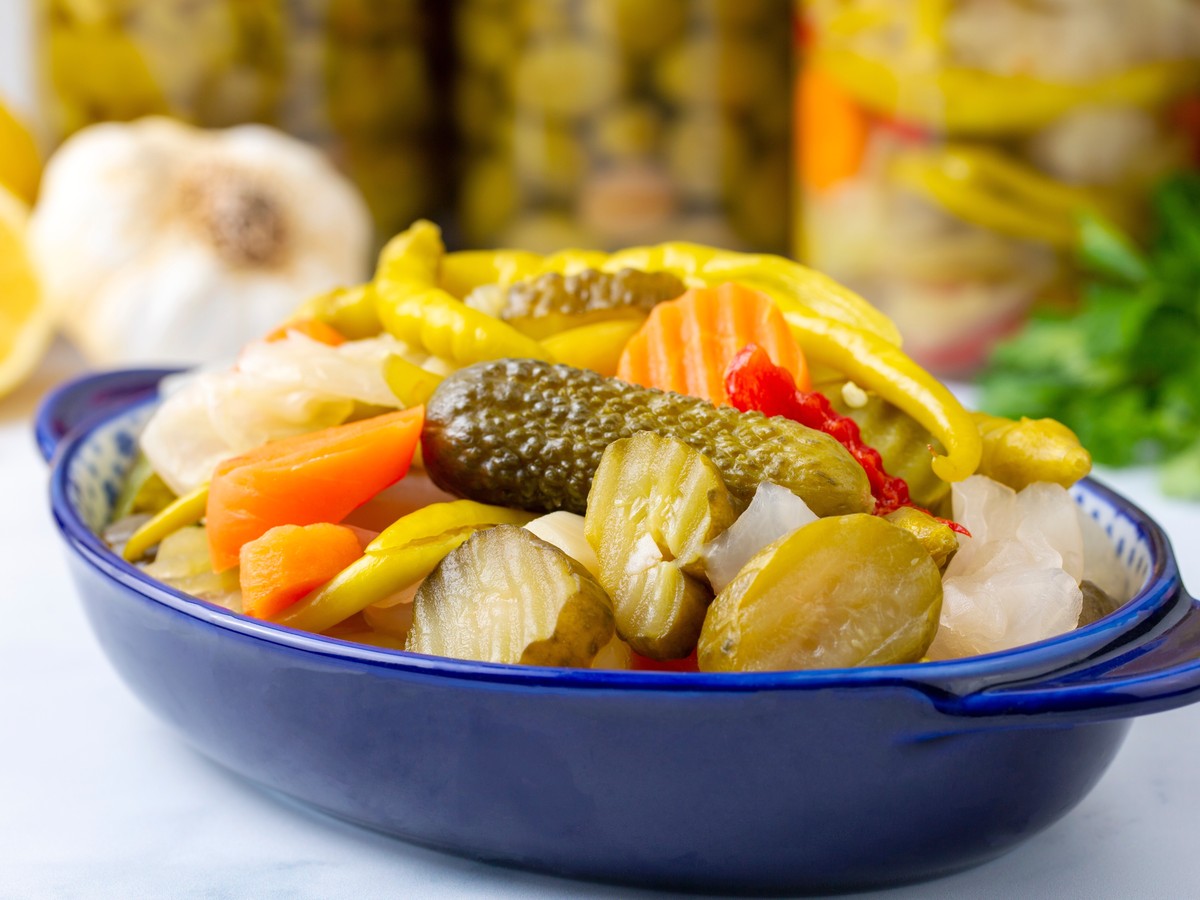 Temporary representative photo of pickled vegetables